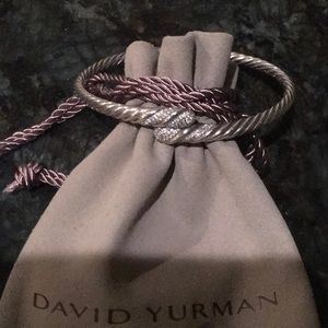 David Yurman Willow Diamond & Sterling Bracelet